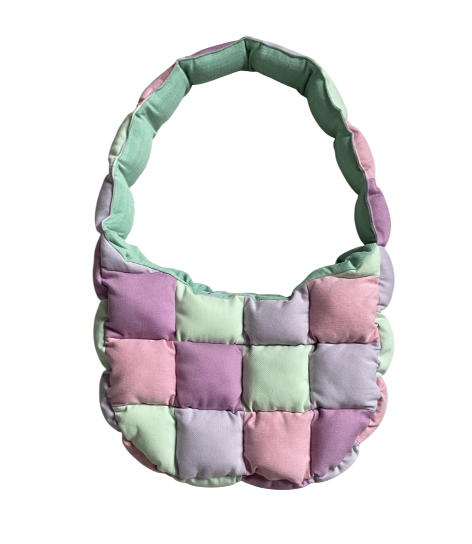 Sac crossbody en patchwork rembourré