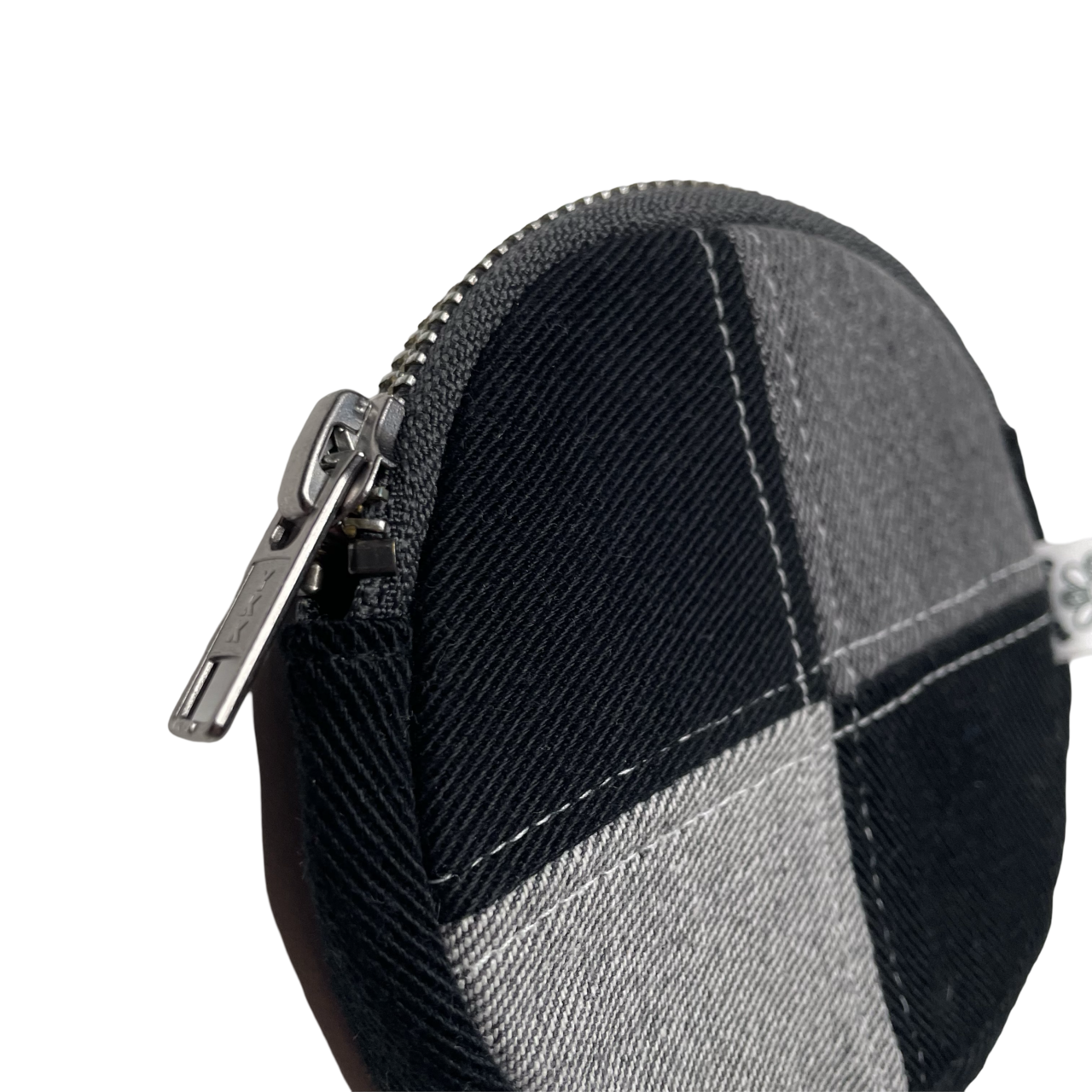 Porte-monnaie rond en patchwork