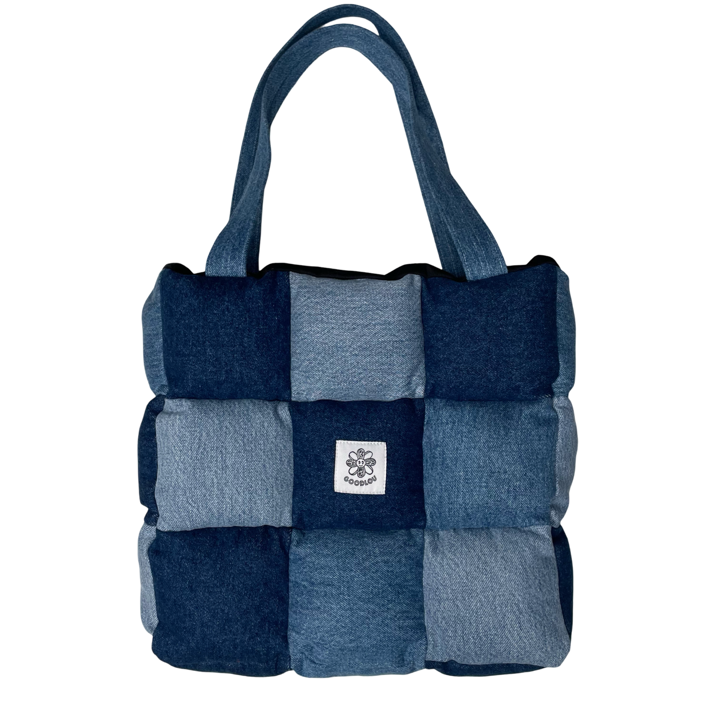 Sac d'épaule en patchwork rembourré