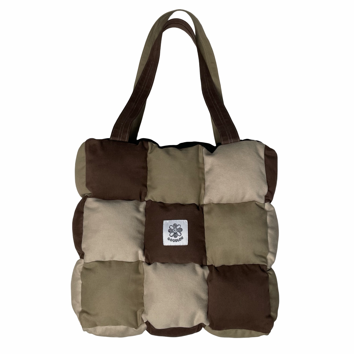 Sac d'épaule en patchwork rembourré