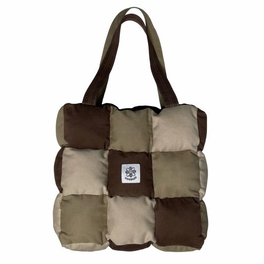 Sac d'épaule en patchwork rembourré