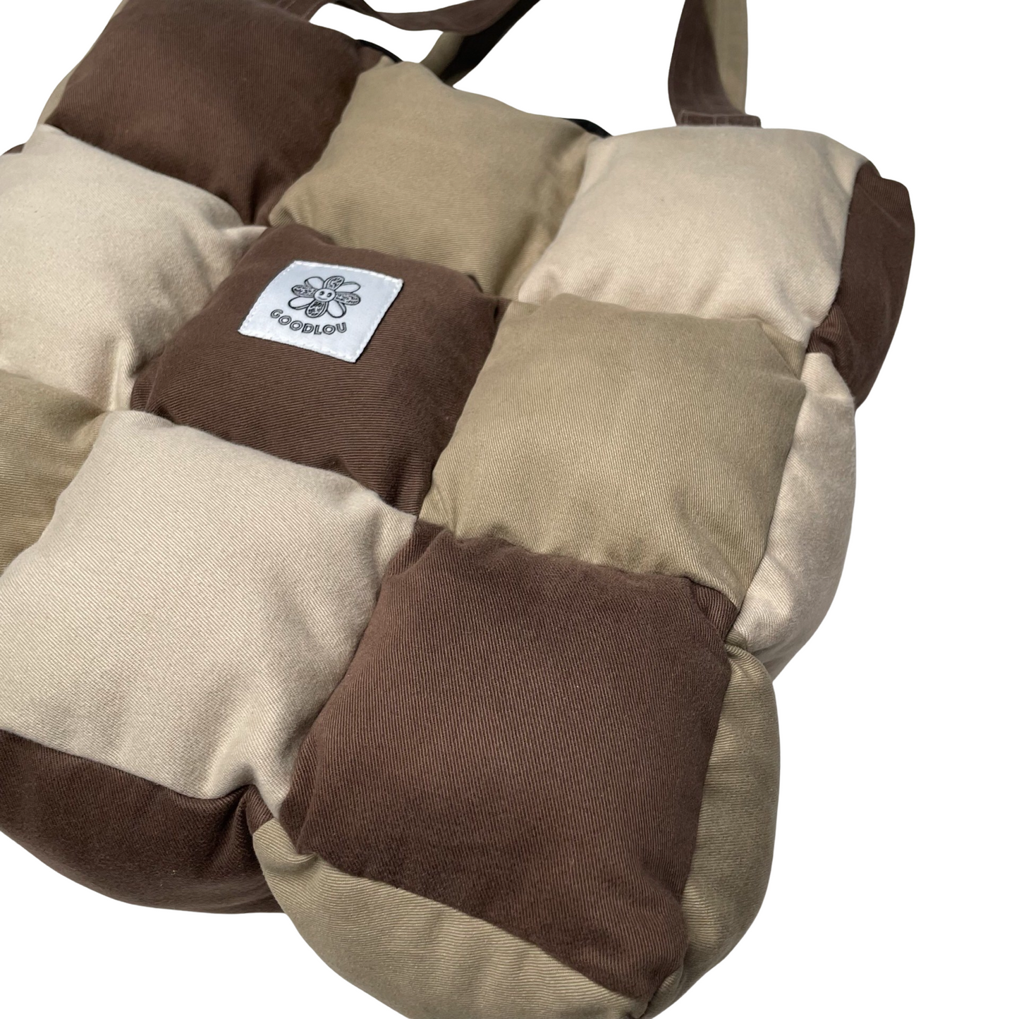 Sac d'épaule en patchwork rembourré