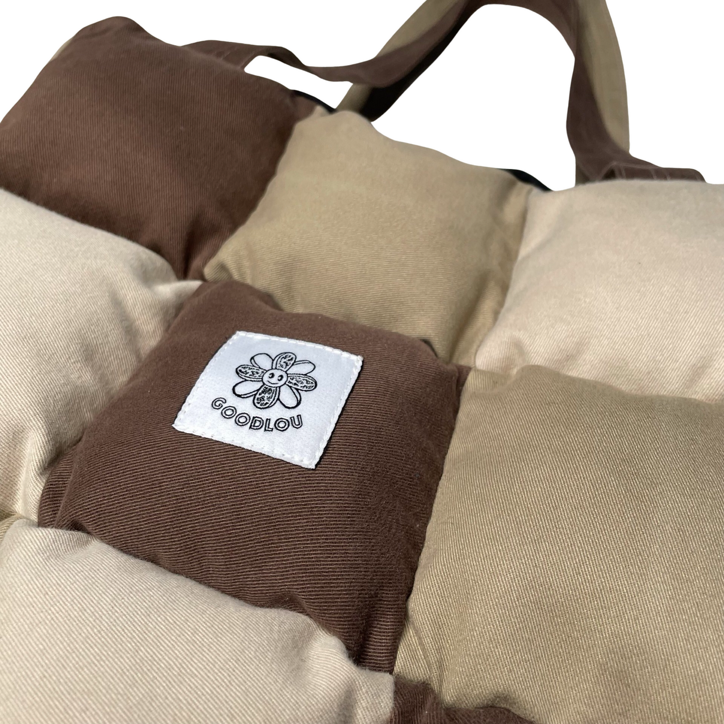 Sac d'épaule en patchwork rembourré