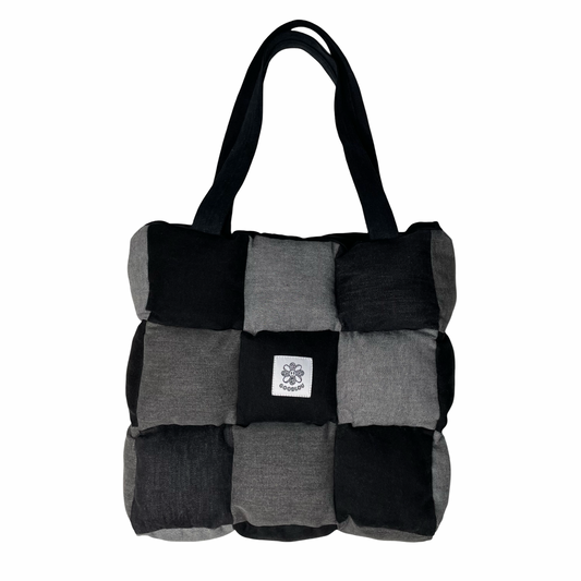 Sac d'épaule en patchwork rembourré