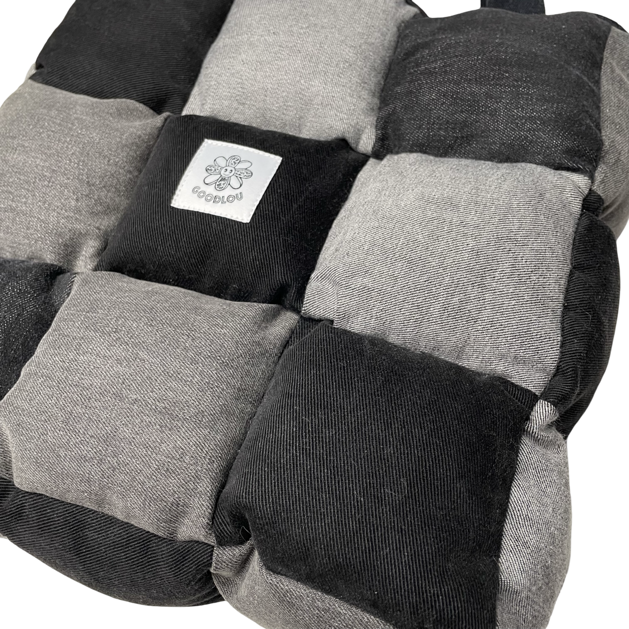 Sac d'épaule en patchwork rembourré