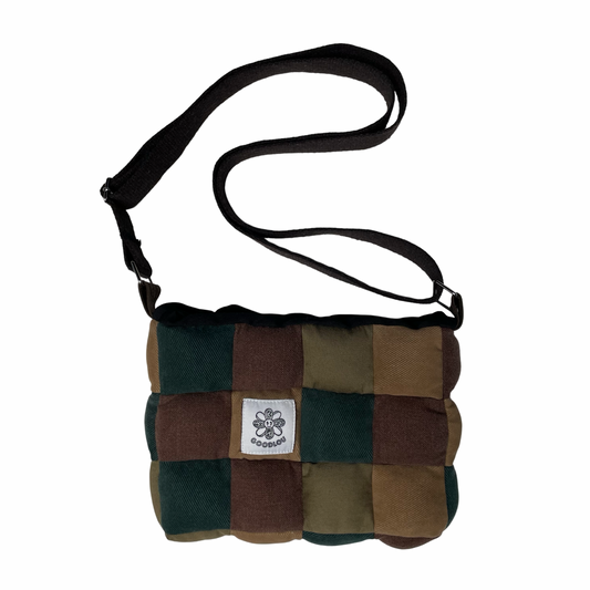 Sacoche en patchwork rembourré