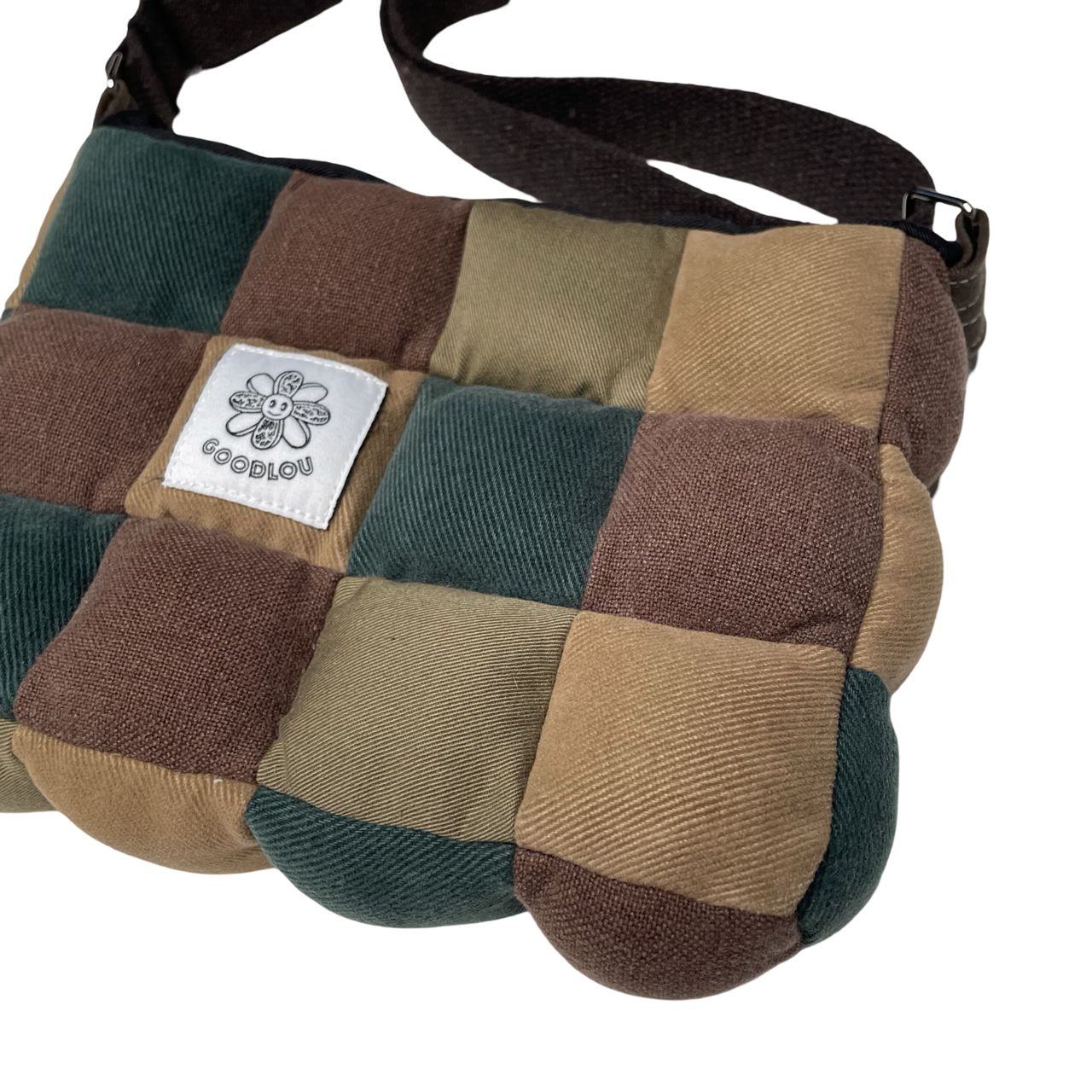 Sacoche en patchwork rembourré