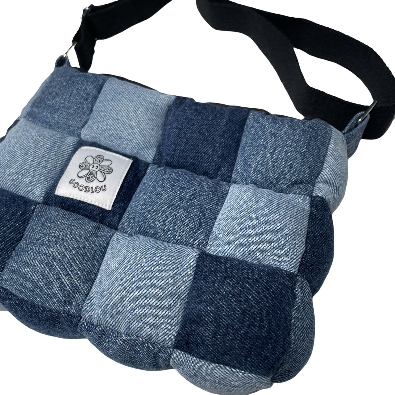 Sacoche en patchwork rembourré