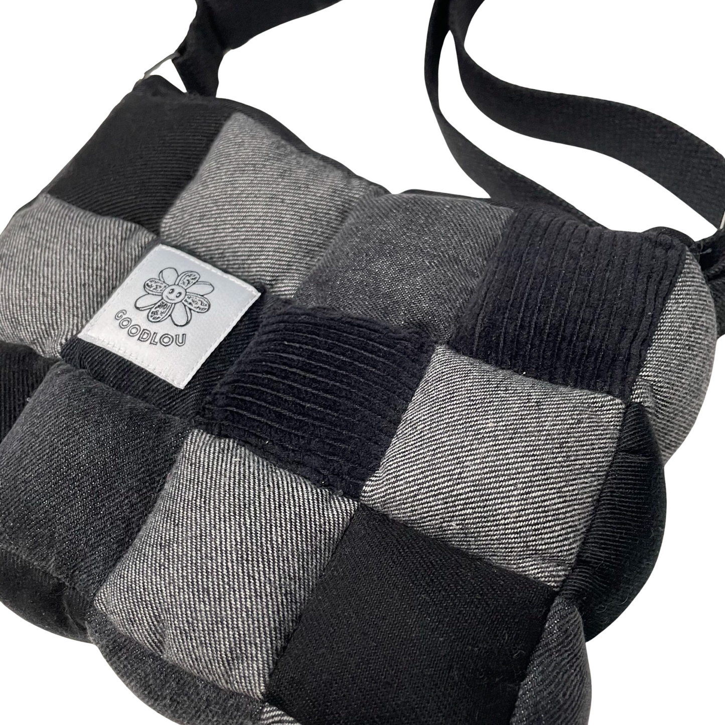 Sacoche en patchwork rembourré