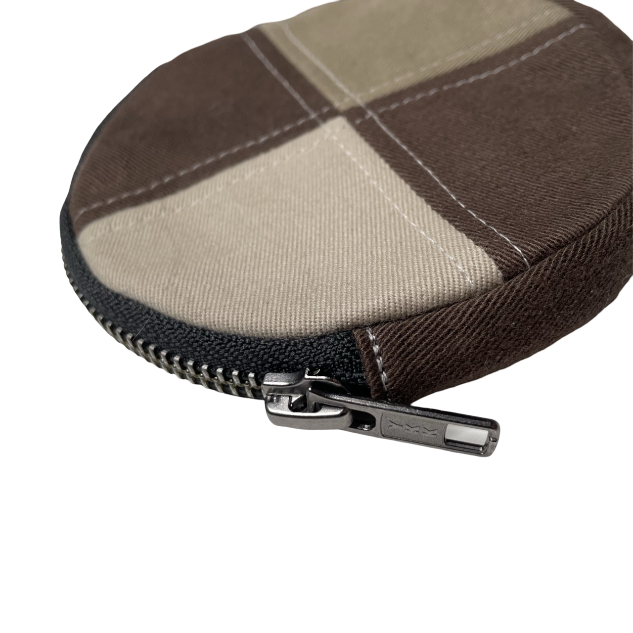 Porte-monnaie rond en patchwork