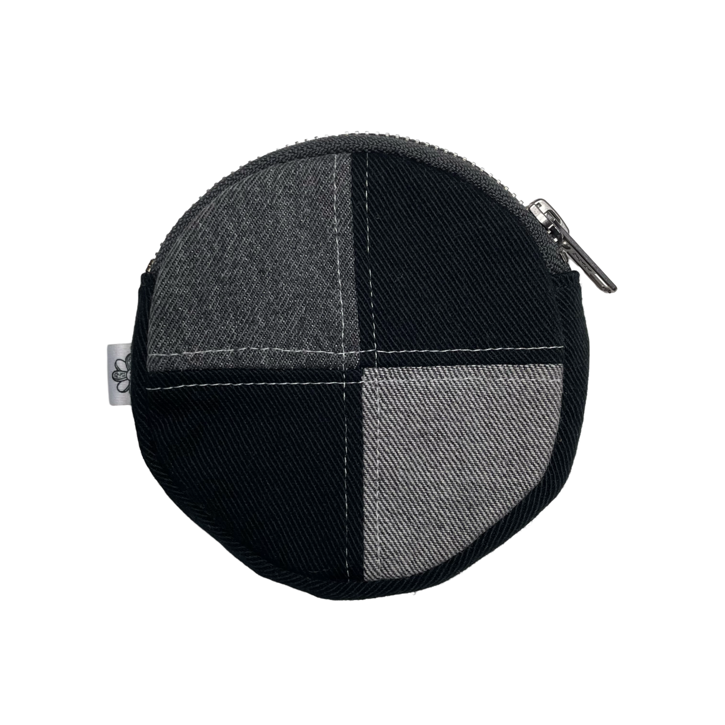 Porte-monnaie rond en patchwork