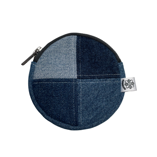 Porte-monnaie rond en patchwork