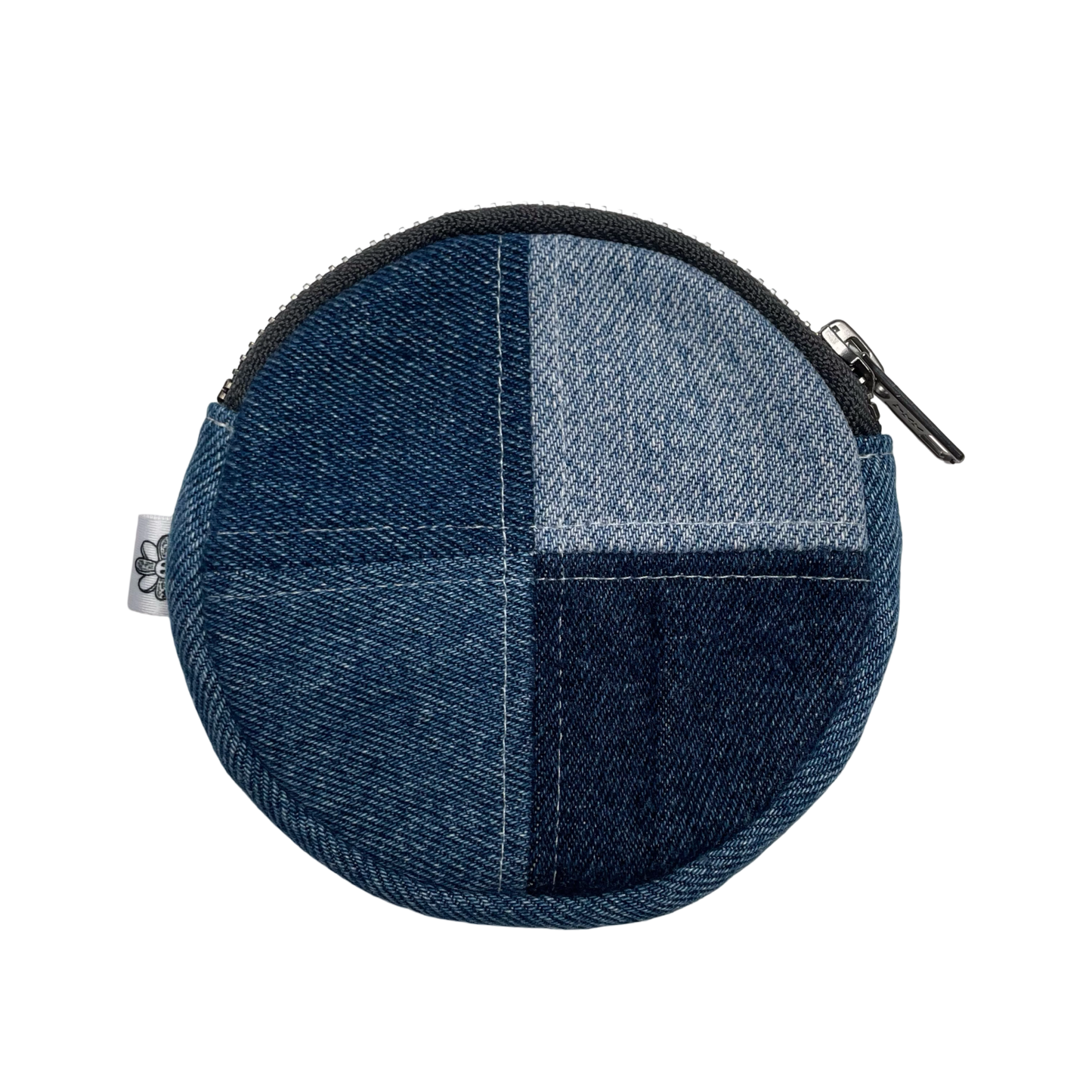 Porte-monnaie rond en patchwork