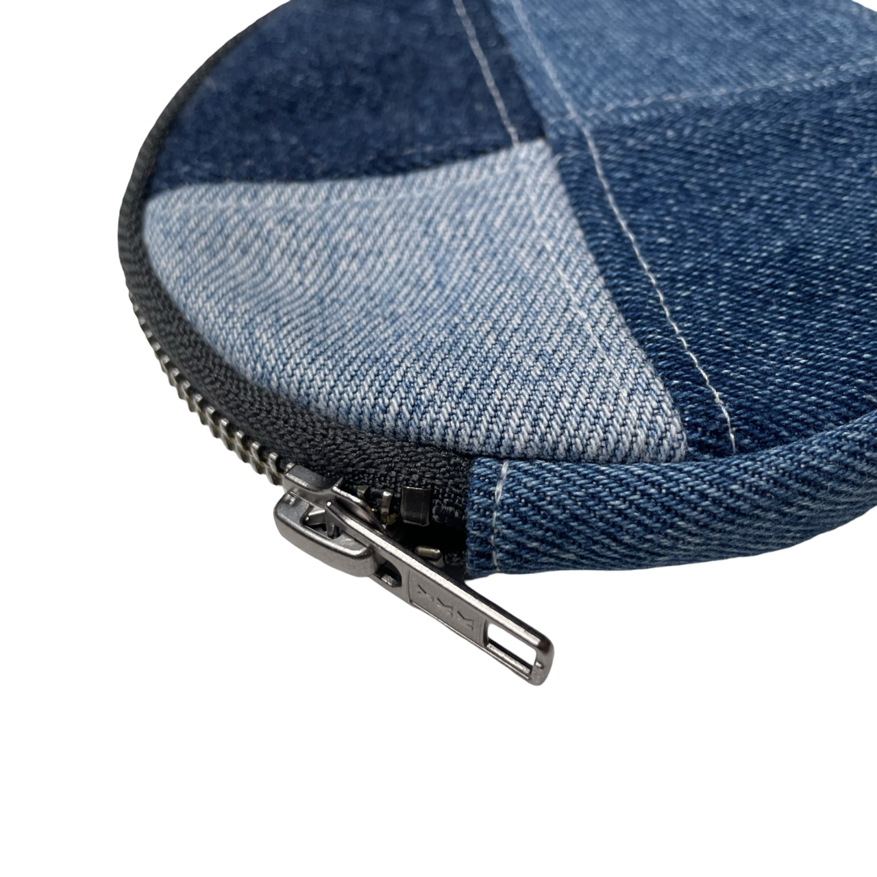 Porte-monnaie rond en patchwork