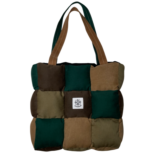 Sac d'épaule en patchwork rembourré