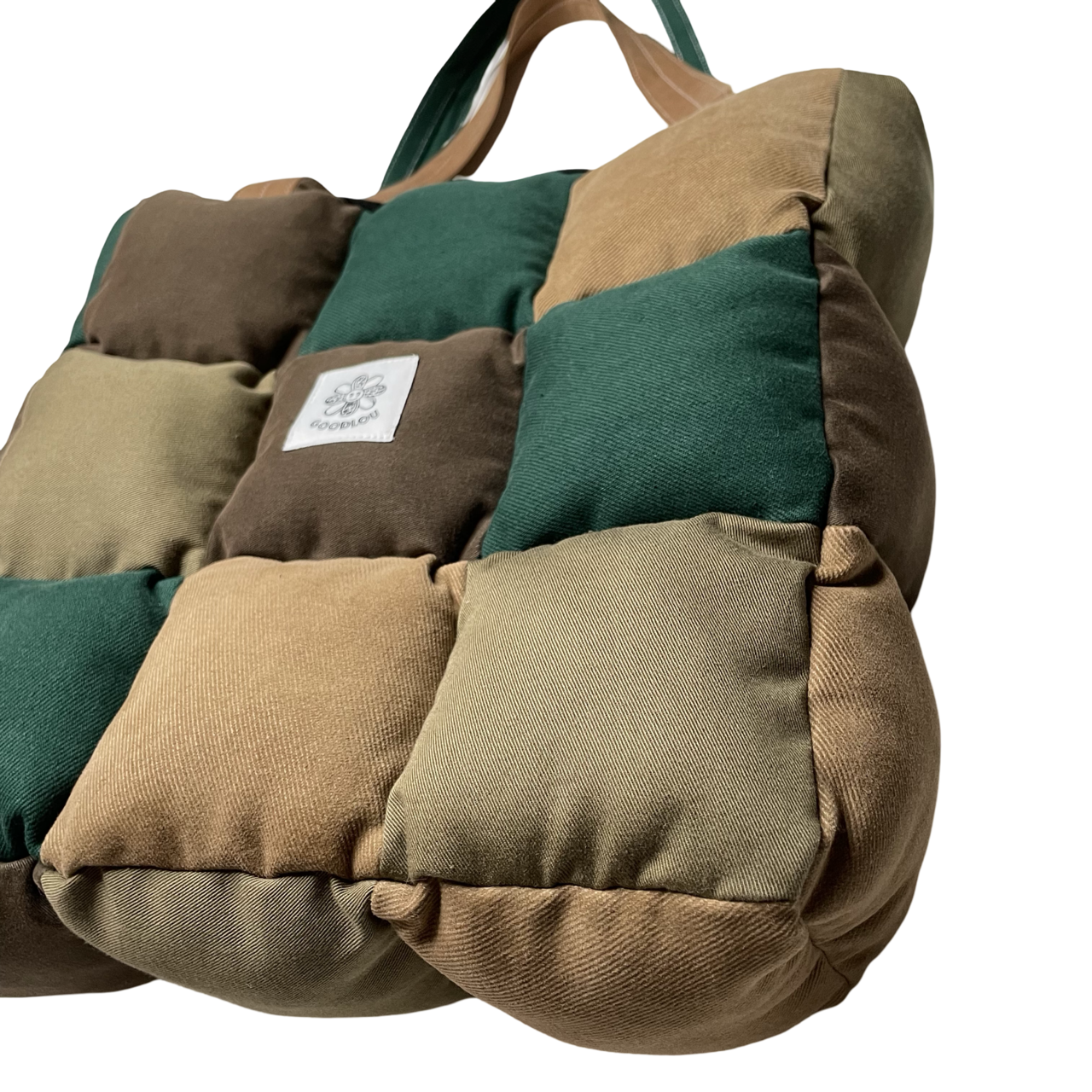 Sac d'épaule en patchwork rembourré