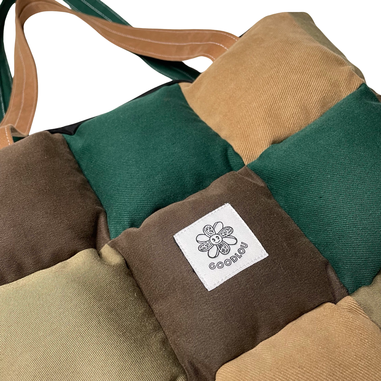 Sac d'épaule en patchwork rembourré