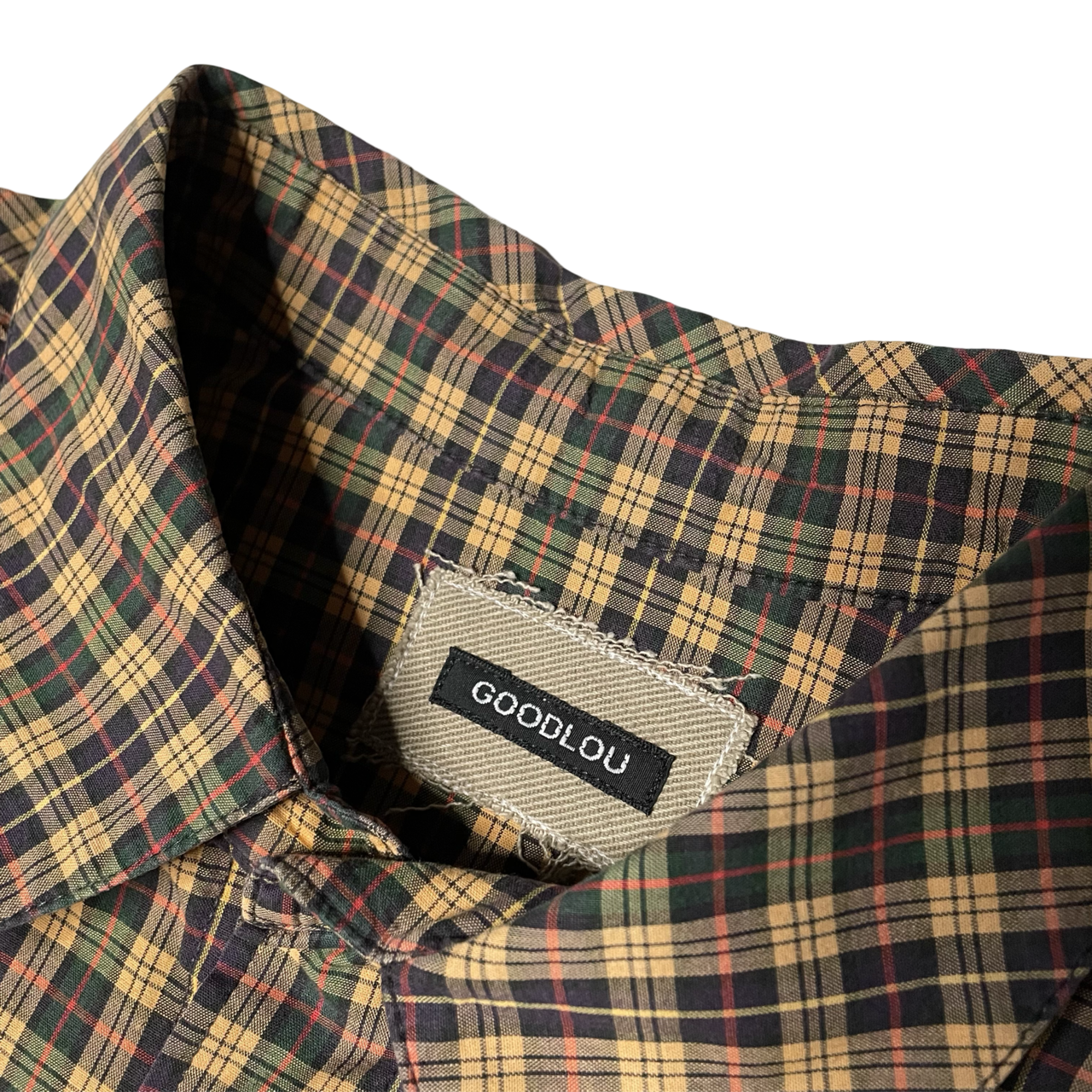 Chemise à manches courtes avec empiècements chaîne