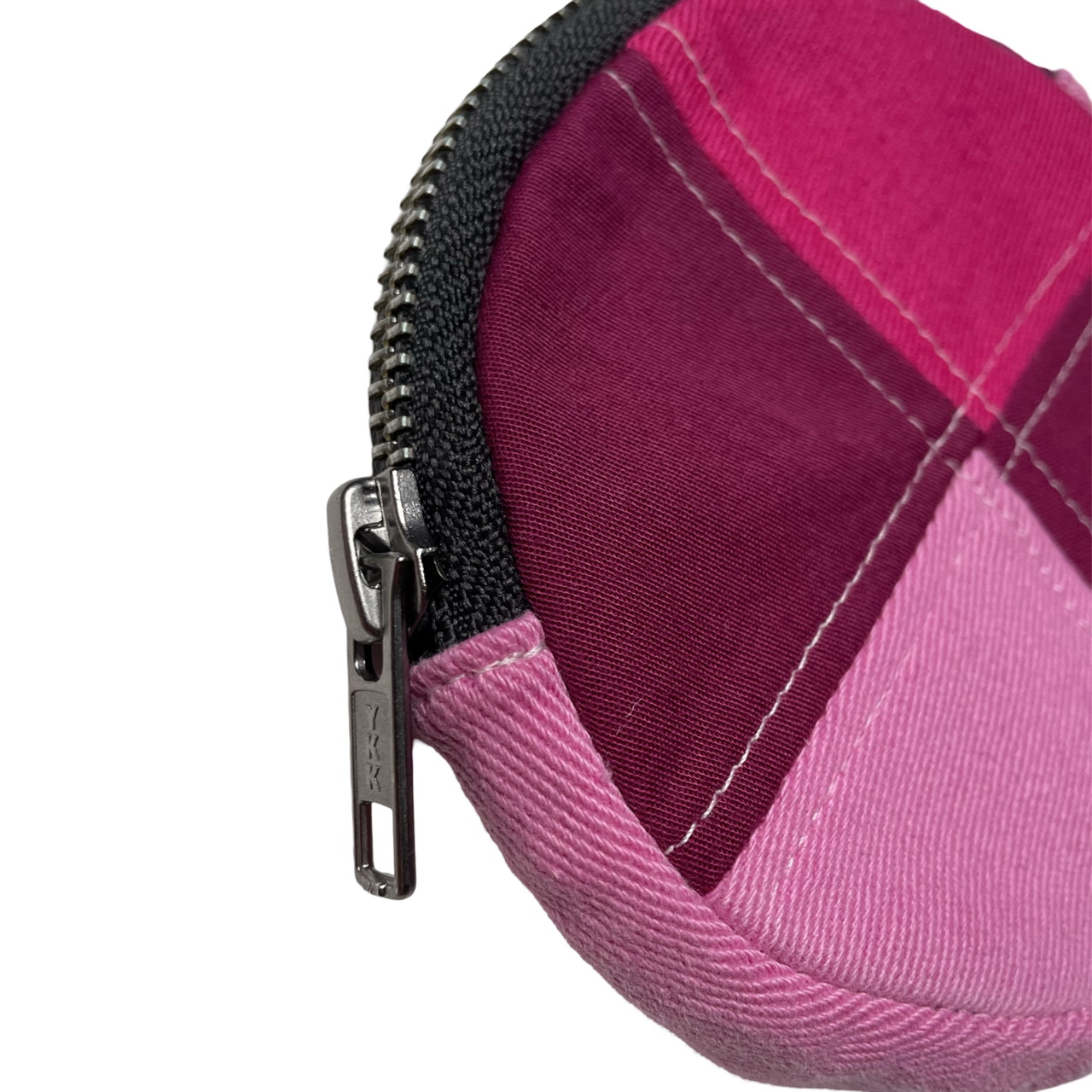 Porte-monnaie rond en patchwork