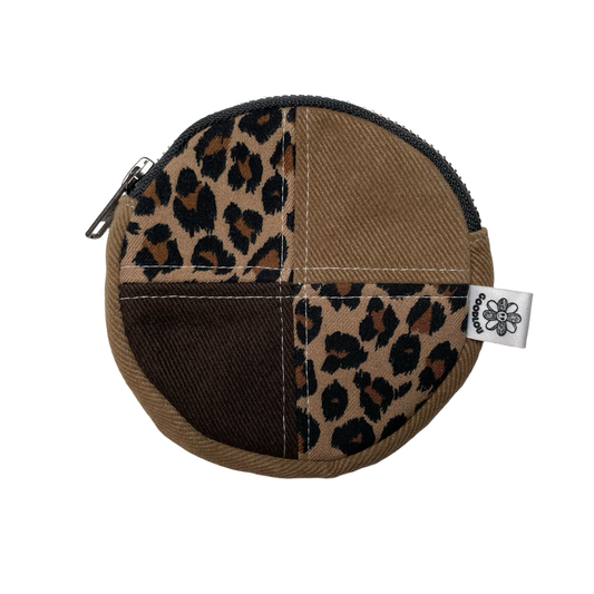 Porte-monnaie rond en patchwork