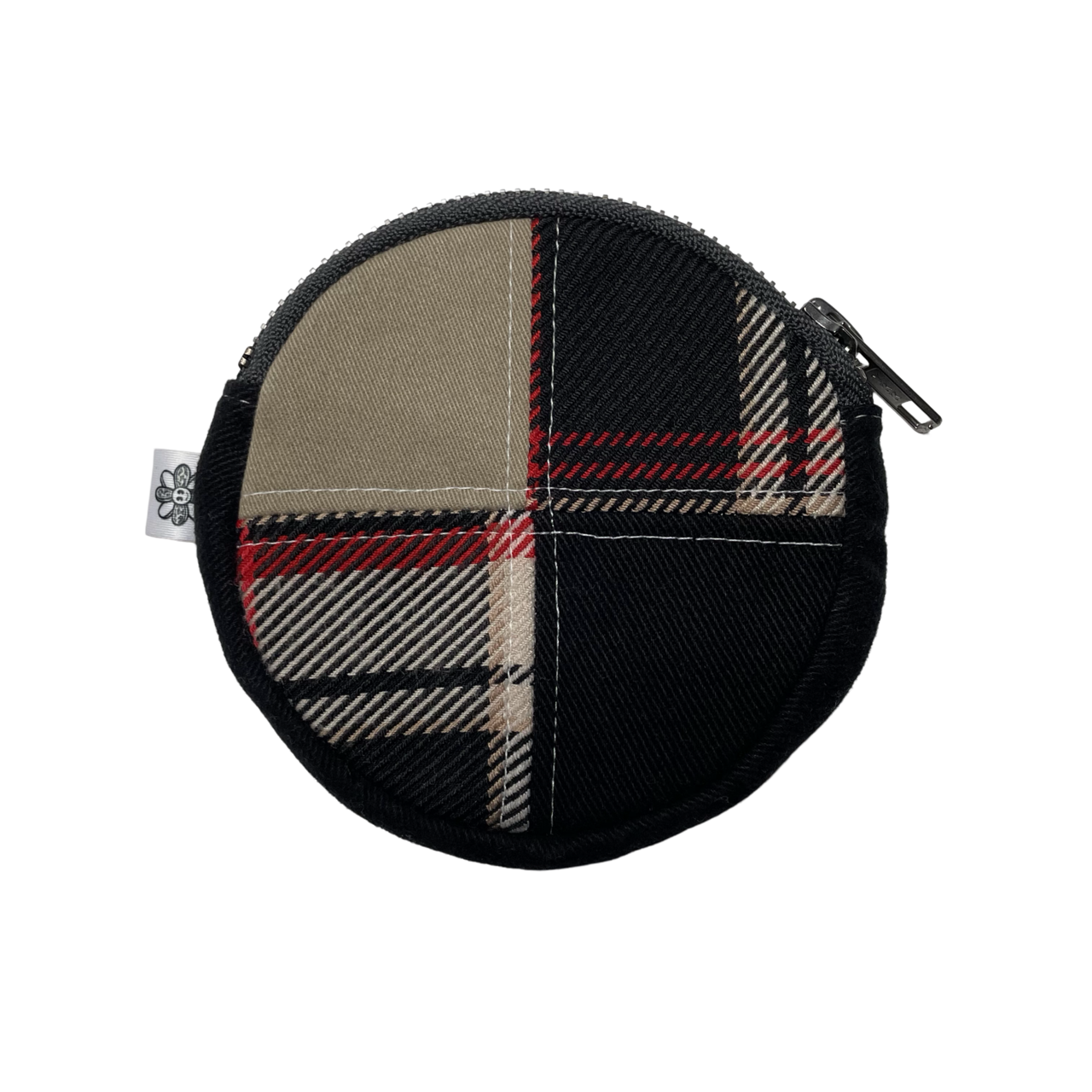 Porte-monnaie rond en patchwork