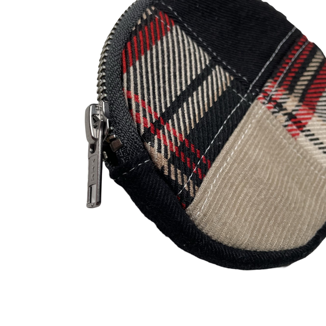 Porte-monnaie rond en patchwork